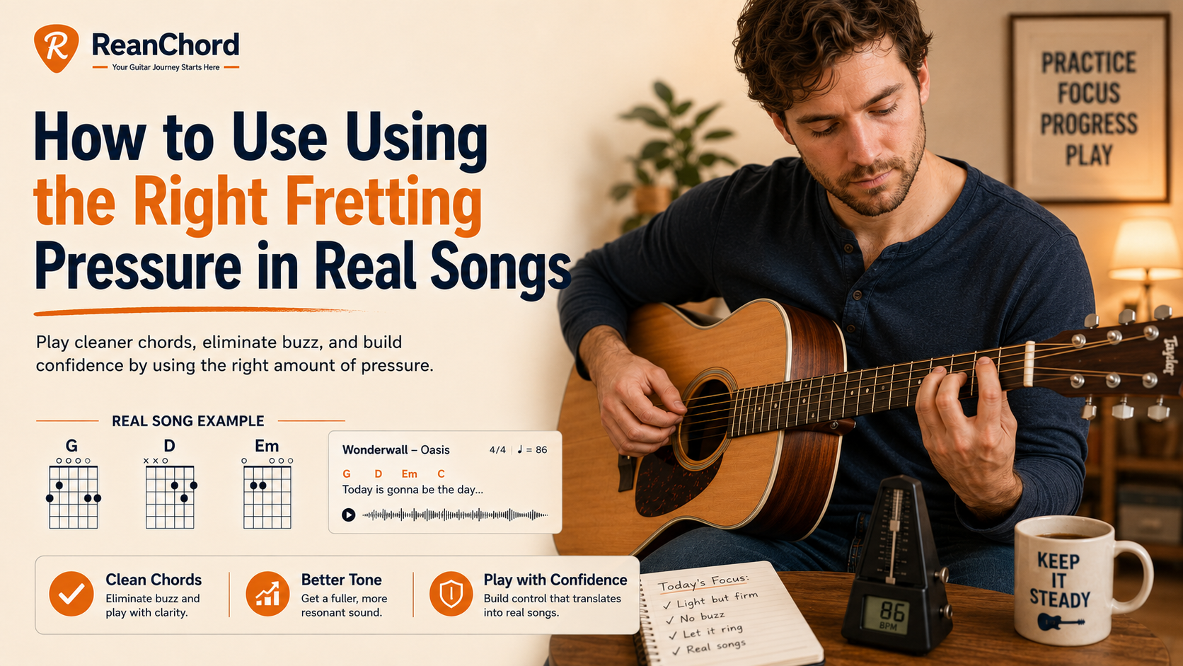 How to Use Using the Right Fretting Pressure in Real Songs