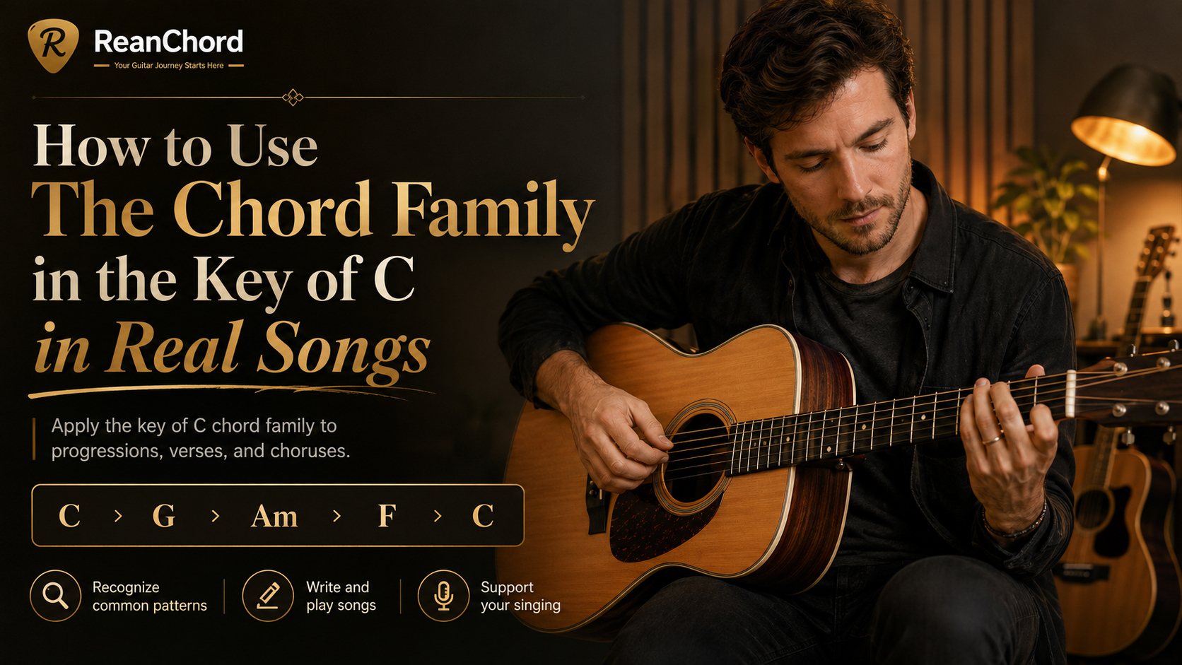 How to Use The Chord Family in the Key of `C` in Real Songs