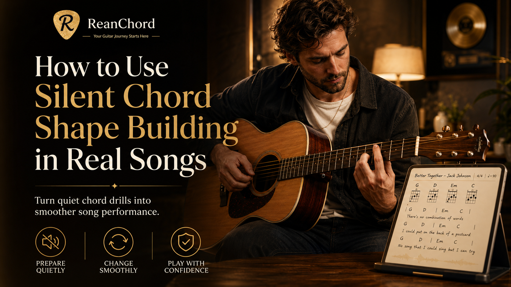 How to Use Silent Chord Shape Building in Real Songs