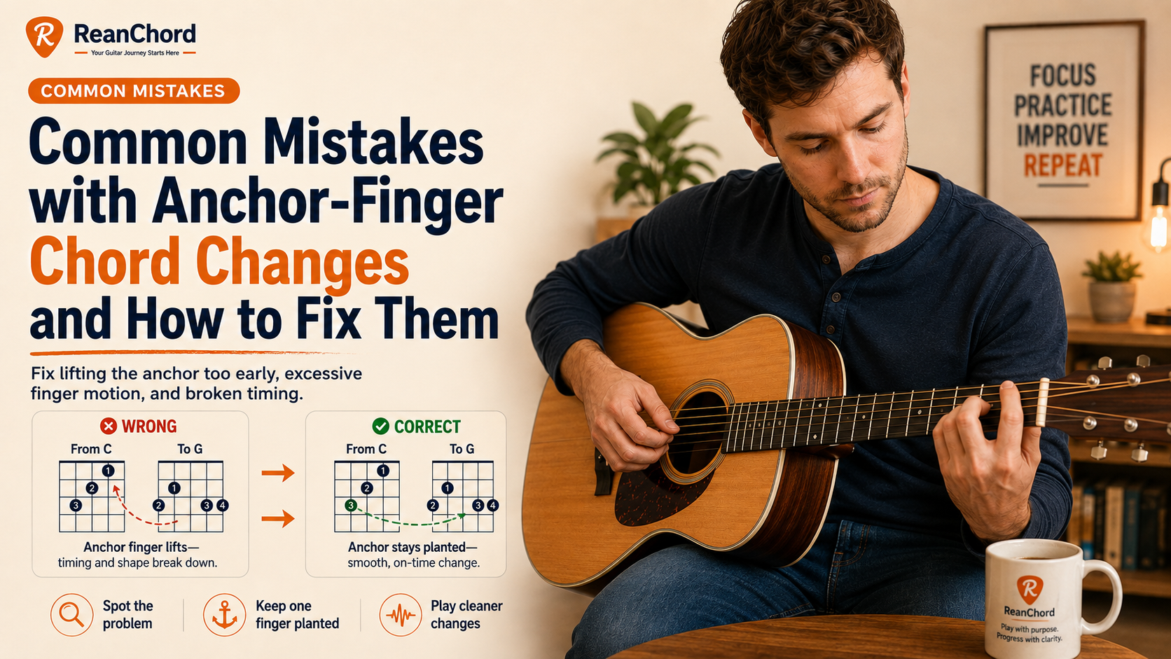 Common Mistakes with Anchor-Finger Chord Changes and How to Fix Them