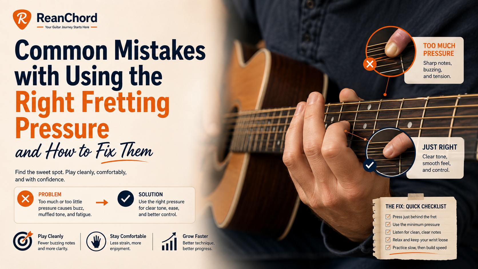 Common Mistakes with Using the Right Fretting Pressure and How to Fix Them