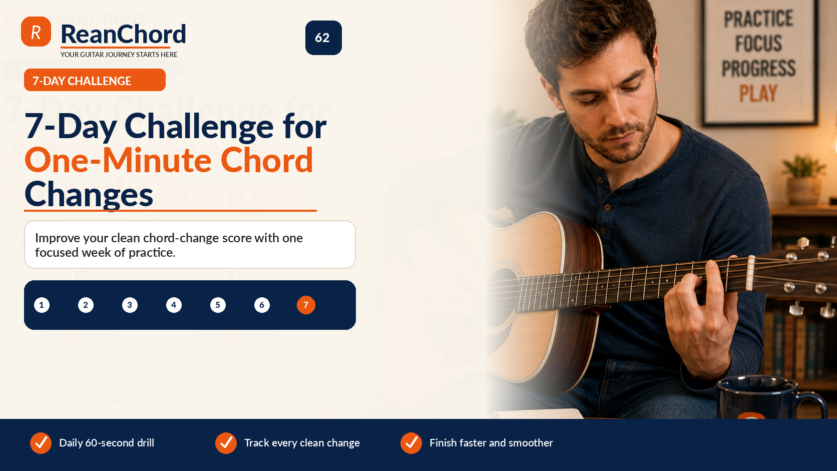 7-Day Challenge for One-Minute Chord Changes