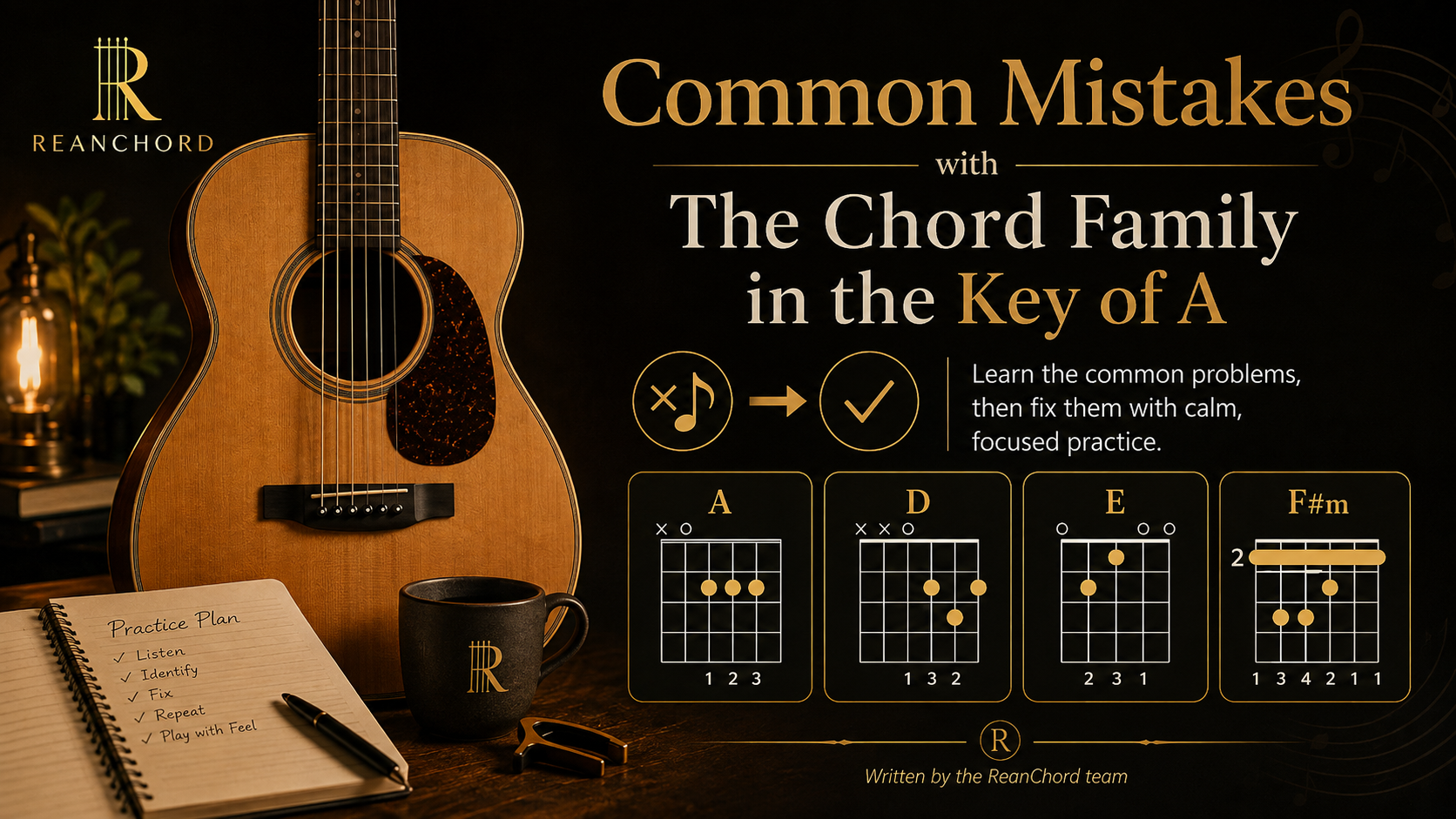 Common Mistakes with The Chord Family in the Key of `A` and How to Fix Them