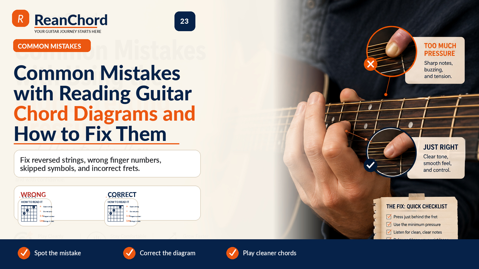Common Mistakes with Reading Guitar Chord Diagrams and How to Fix Them