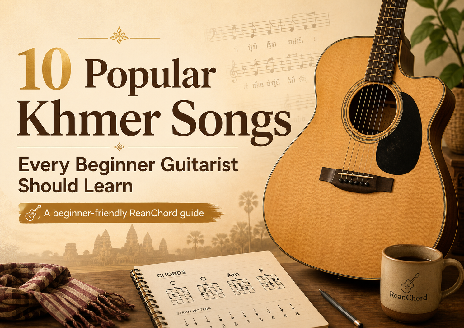 10 Popular Khmer Songs to Start Learning on Guitar